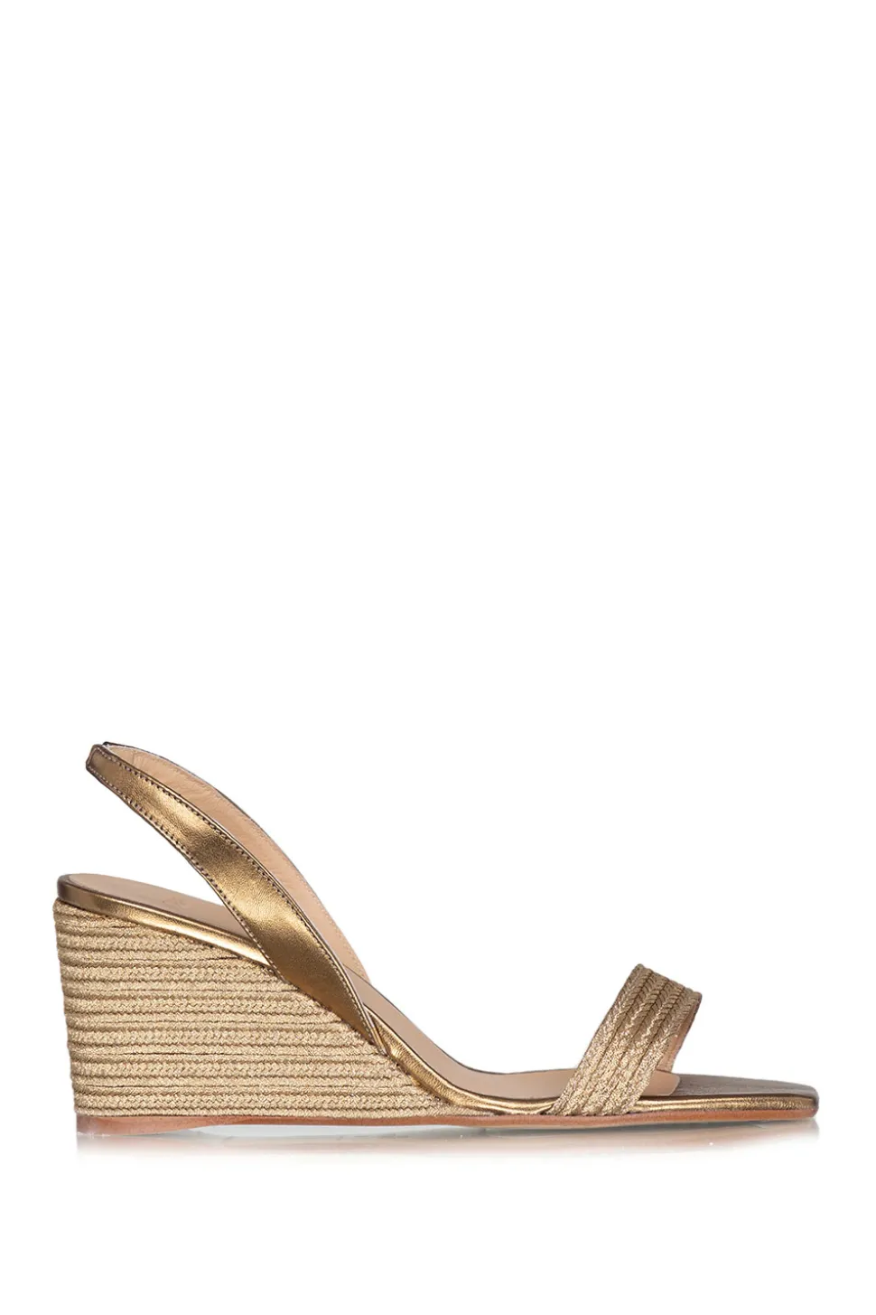 Clearance Castaner Fine Leather Wedges Barby | Gold... | | Little Soho