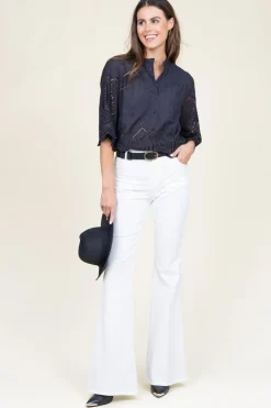 New Kocca Flared Jeans Grazia | White... | | Little Soho