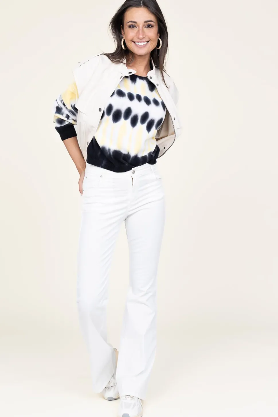 New Kocca Flared Jeans Grazia | White... | | Little Soho