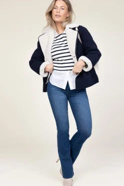 Shop Lois Jeans Flared Jeans Melrose L34 | Blue... | | Little Soho