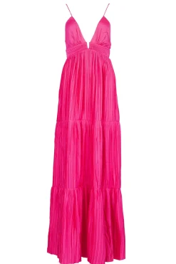 New ba&sh Flowey Maxi Dress Wasta | Pink... | | Little Soho