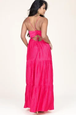 New ba&sh Flowey Maxi Dress Wasta | Pink... | | Little Soho