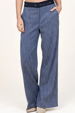 Store Liu Jo Flowy Denim Trousers Modat | Blue... | | Little Soho