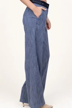 Store Liu Jo Flowy Denim Trousers Modat | Blue... | | Little Soho
