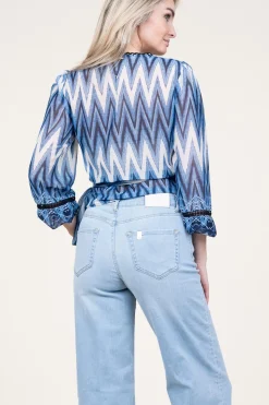 Clearance Liu Jo Flowy Top With Lace Details Sunshine | Blue... | | Little Soho