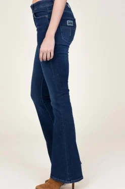Store Lois Jeans High Waist Flared Jeans Raval L34 | Dark Blue... | | Little Soho
