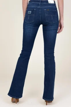Store Lois Jeans High Waist Flared Jeans Raval L34 | Dark Blue... | | Little Soho
