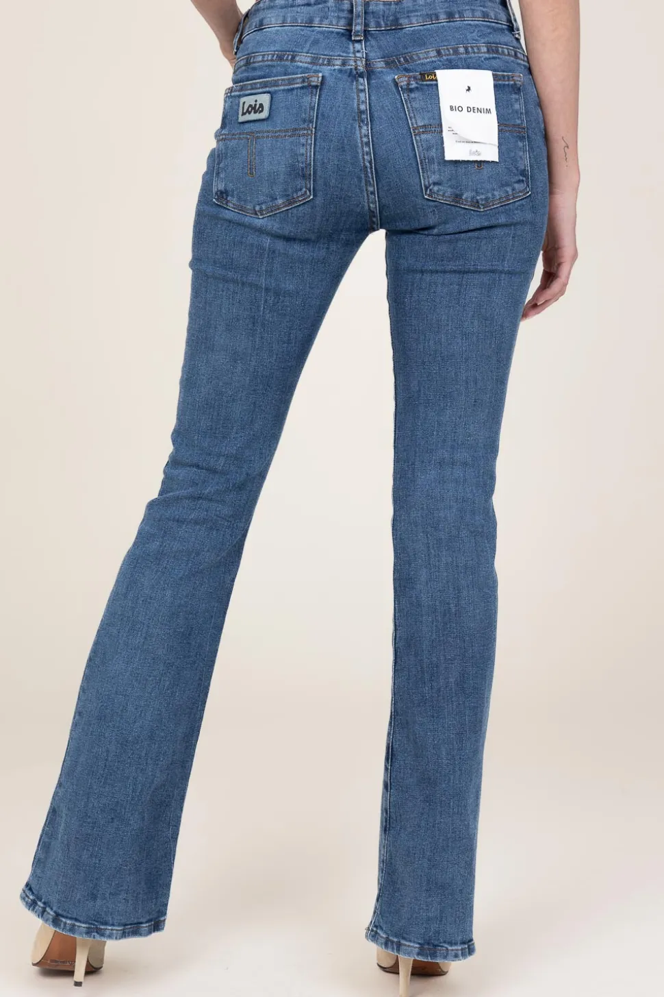 Store Lois Jeans High Waist Flared Jeans Raval L32 | Blue... | | Little Soho