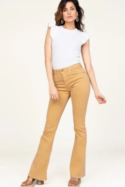 Sale Lois Jeans High Waist Flared Stretch Jeans Raval L32 | Yellow... | | Little Soho