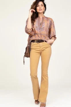 Sale Lois Jeans High Waist Flared Stretch Jeans Raval L32 | Yellow... | | Little Soho