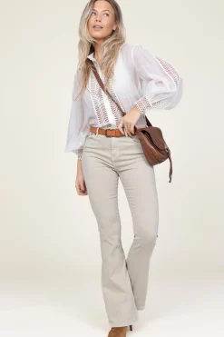 Online Lois Jeans High Waist Flared Stretch Jeans Raval L32 | Beige... | | Little Soho