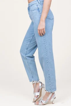 Online Berenice High Waist Jeans With Embroidery Colorado | Blue... | | Little Soho