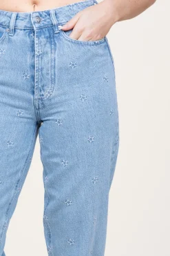 Online Berenice High Waist Jeans With Embroidery Colorado | Blue... | | Little Soho