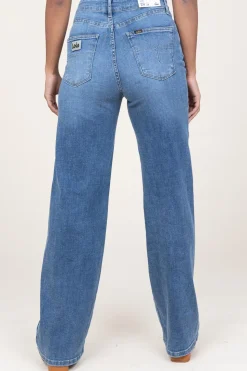 Fashion Lois Jeans High Waist Straight Jeans Rosa L34 | Blue... | | Little Soho