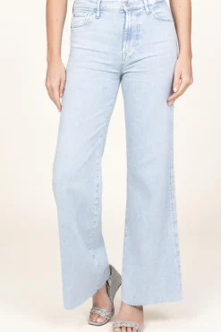 Cheap 7 For All Mankind High Waist Wide Leg Jeans Dojo | Blue... | | Little Soho