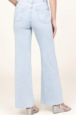 Cheap 7 For All Mankind High Waist Wide Leg Jeans Dojo | Blue... | | Little Soho