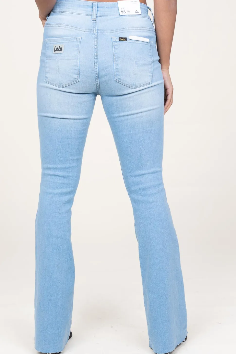 Hot Lois Jeans High-Waist Flared Jeans Raval Edge L34 | Blue... | | Little Soho