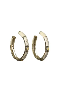 Shop Barong Barong Hoops Saphira Confetti Medium | Natural... | | Little Soho