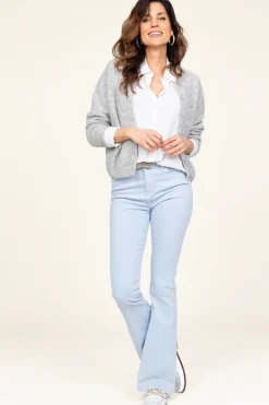 Clearance Lois Jeans Hw Flared Stretch Jeans Raval L34 | Blue... | | Little Soho