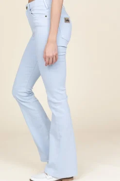 Clearance Lois Jeans Hw Flared Stretch Jeans Raval L34 | Blue... | | Little Soho