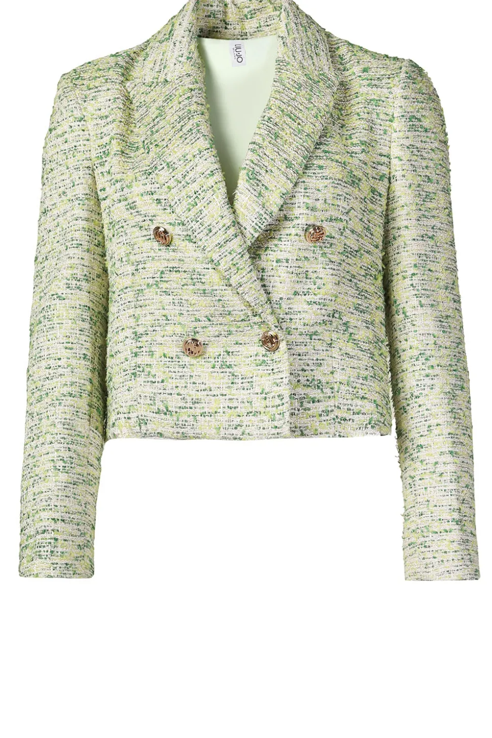 Discount Liu Jo Jacquard Blazer With Lurex Carmine | Green... | | Little Soho