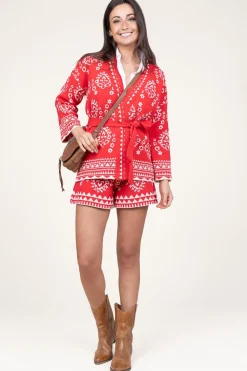Flash Sale Liu Jo Jacquard Cardigan With Studs Pergola | Red... | | Little Soho