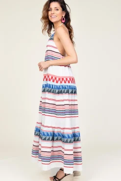 Best Sale Devotion Jacquard Maxi Dress Oriana | Blue... | | Little Soho