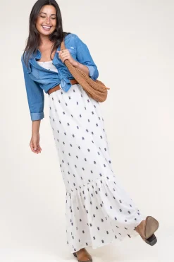 Clearance Lollys Laundry Jacquard Maxi Dress Uno | Natural... | | Little Soho