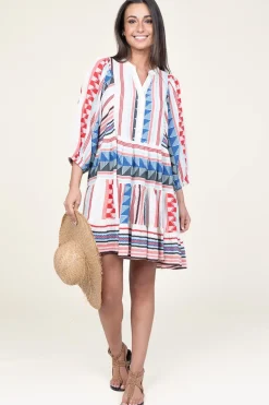 Discount Devotion Jacquard Midi Dress Silvana | Blue... | | Little Soho