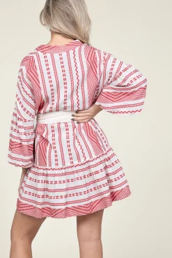 Clearance Devotion Jacquard Mini Dress Isabella | Red... | | Little Soho