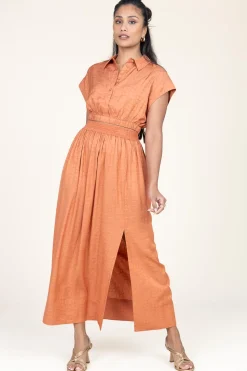 Hot Twinset Jacquard Skirt With Pockets Lia | Camel... | | Little Soho