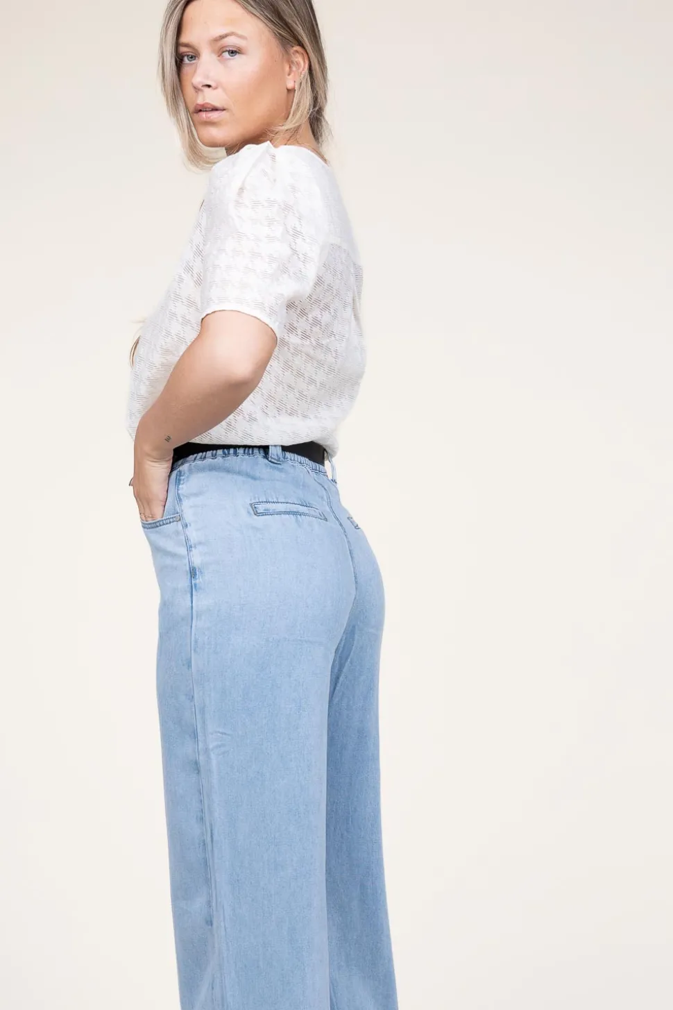 Clearance Dante 6 Jacquard Viscose Blend Top Pomona | White... | | Little Soho