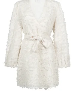 Discount Aaiko Jacquard Wrap Dress Eloise | Natural... | | Little Soho