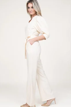 Best Aaiko Jumpsuit With Bow Belt Hellen | Natural... | | Little Soho