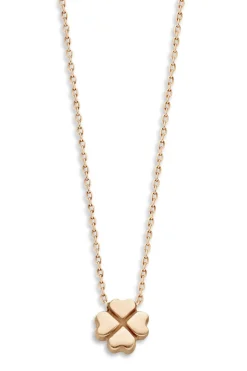 Hot Just Franky 14K Gold Necklace Clover | Yellow Gold... | | Little Soho
