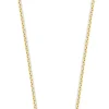 Store Just Franky 14K Golden Necklace Iconic Double Open Circle 43 Cm | Yellow Go... | | Little Soho