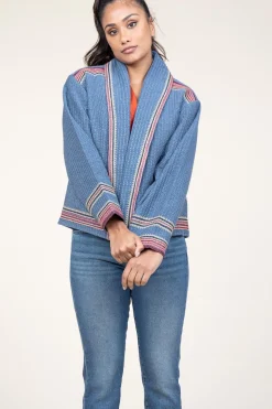 Cheap ba&sh Kimono Jacket Ciago | Blue... | | Little Soho