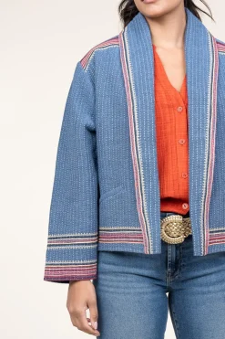 Cheap ba&sh Kimono Jacket Ciago | Blue... | | Little Soho