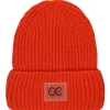 Online CC Heart Knitted Beanie Bella | Orange... | | Little Soho