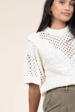 Shop Copenhagen Muse Knitted Boxy Sweater Evie | Natural... | | Little Soho