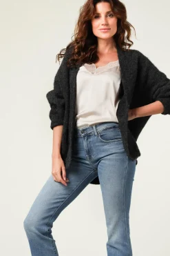 Clearance American Vintage Knitted Cardigan East | Dark Grey... | | Little Soho