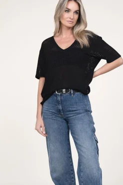 Flash Sale IRO Knitted Mesh Top Belaid | Black... | | Little Soho