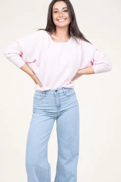 Store American Vintage Knitted Sweater Damsville | Baby Pink... | | Little Soho