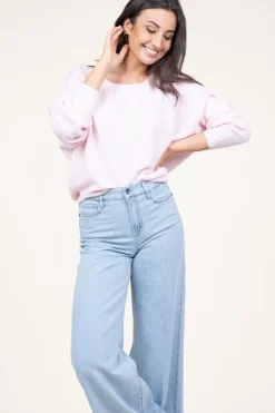 Store American Vintage Knitted Sweater Damsville | Baby Pink... | | Little Soho