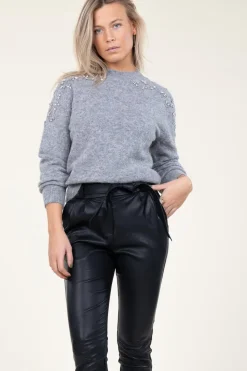 Cheap Second Female Knitted Sweater Sparkling | Grey... | | Little Soho