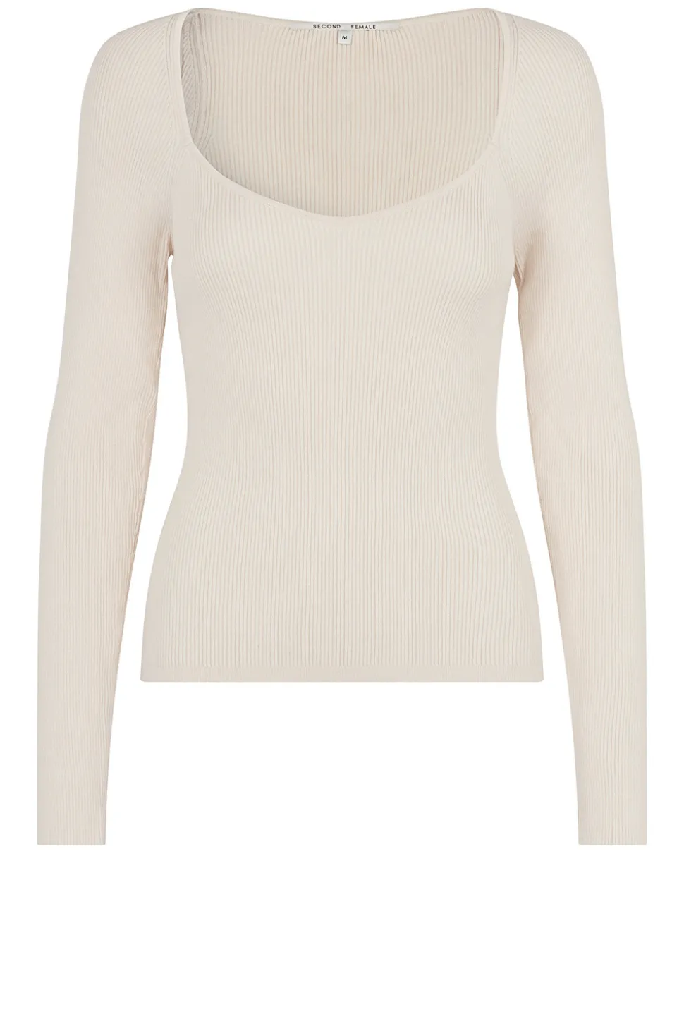 Shop Second Female Knitted Viscose Top Solia | Natural... | | Little Soho