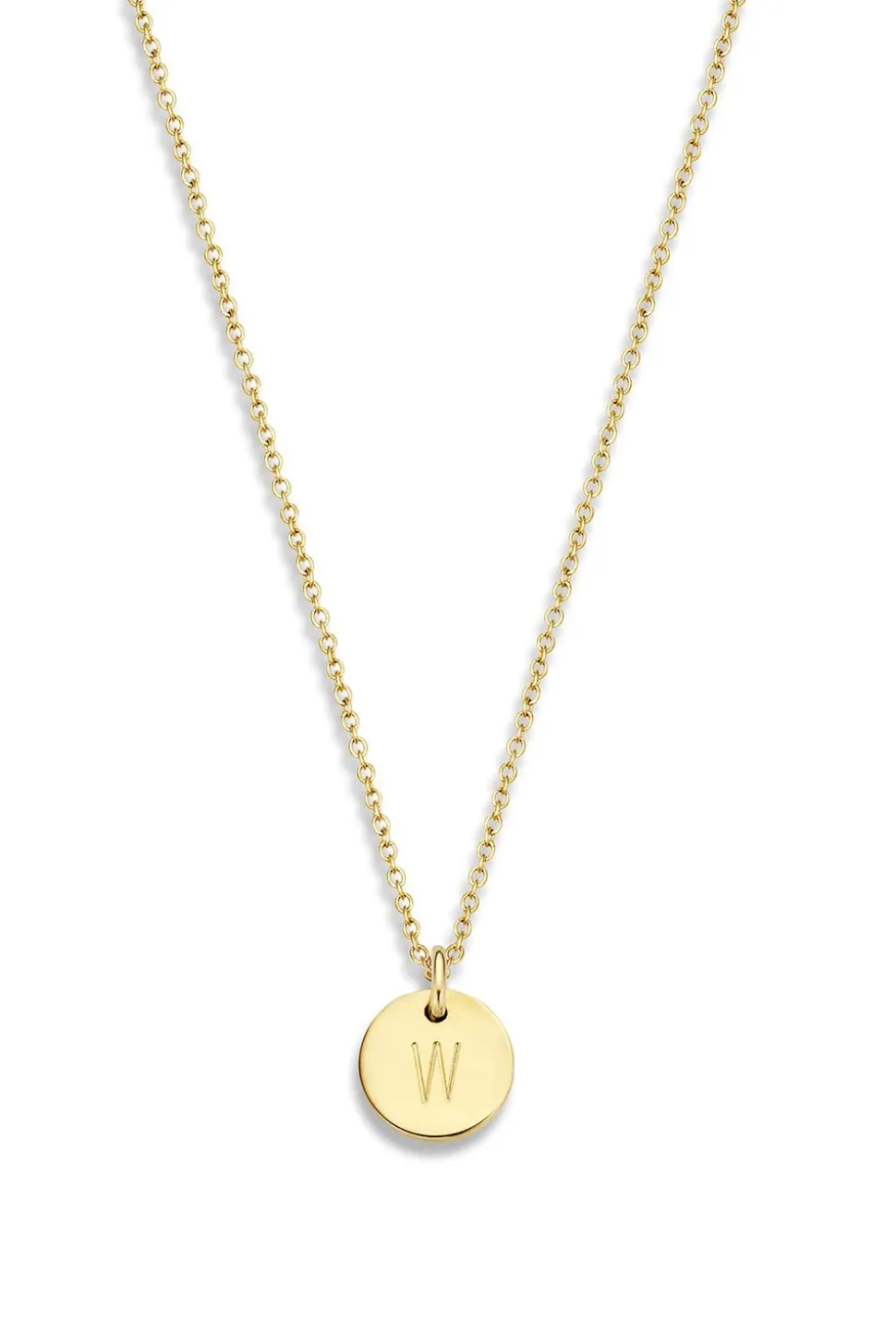 Best Just Franky 14Kt Golden Necklace Coin 40 Cm | Yellow Gold... | | Little Soho