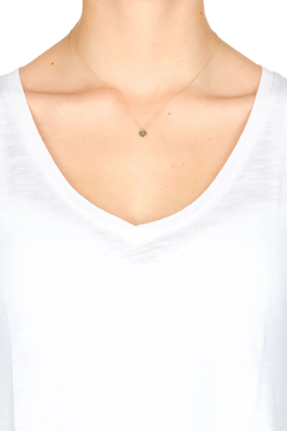 Best Just Franky 14Kt Golden Necklace Coin 40 Cm | Yellow Gold... | | Little Soho