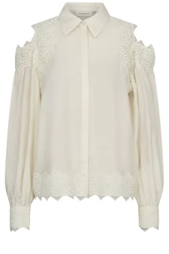 Flash Sale Copenhagen Muse Lace Blouse With Cut-Outs Molly | Natural... | | Little Soho