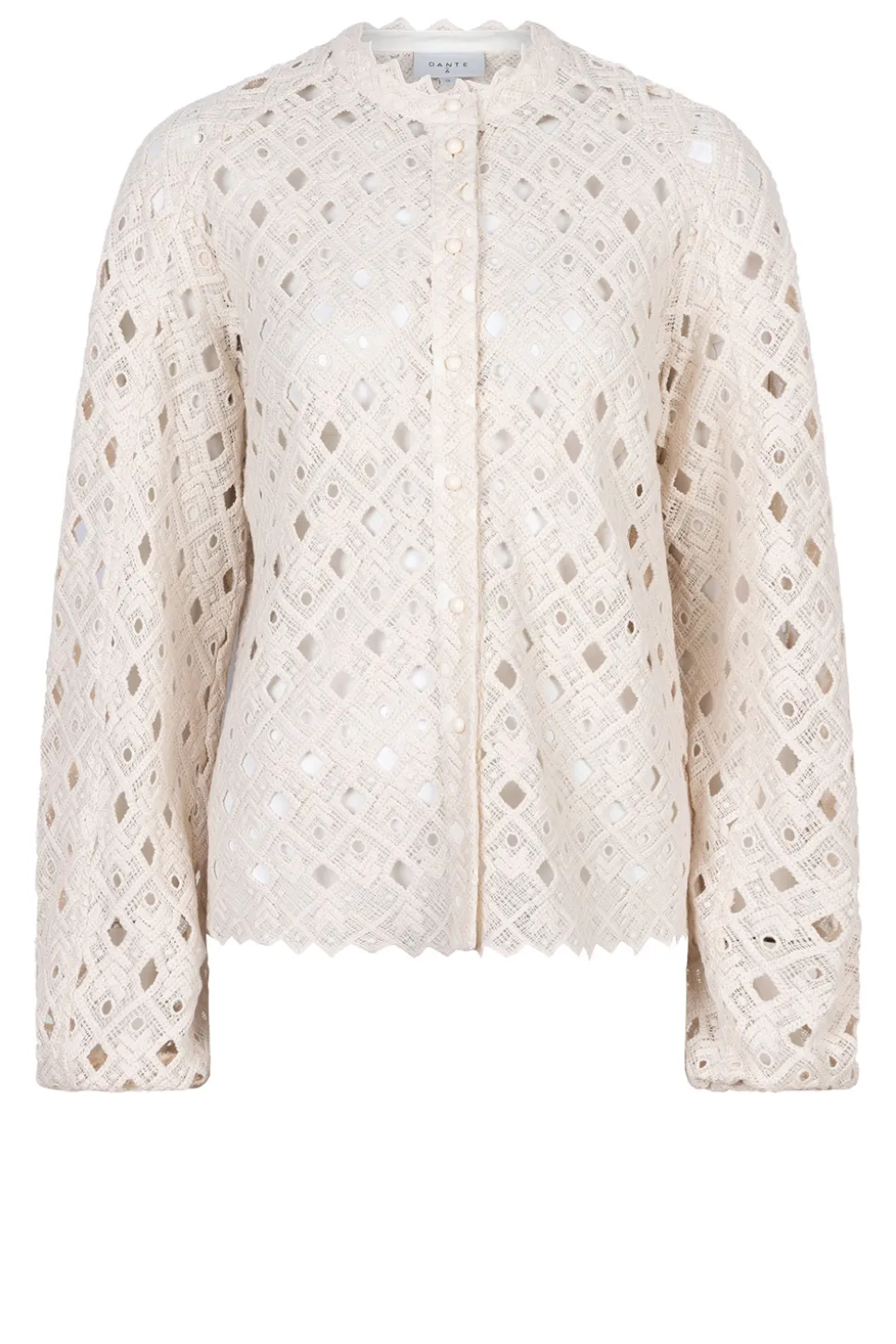 Sale Dante 6 Lace Blouse With Puffed Sleeves Afira | Natural... | | Little Soho